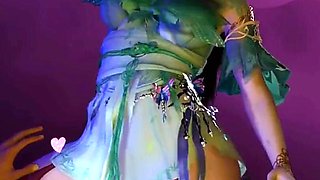 Xun Er Pixelated Beauty: 3D Girl with a Big Boob Spell - 3D Animation