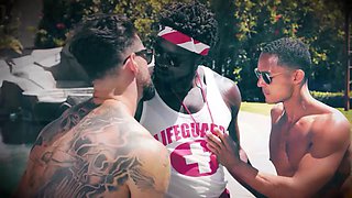 HETEROFLEXIBLE  Horny Enzo Muller Fucks Pretty Roommate Femboy Dante Snoww Body During Bath Time