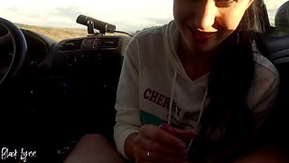 POV Car Blowjob in the Middle Of Nowhere