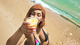 Mrs. Keagan Enjoying Her Vacation