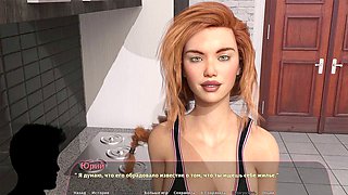 Cartoon sex, anime hentai, romantic kiss