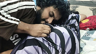 Desi Mallu Wife Big Ass Kissing Romance in Nighty - Hot Indian Couple