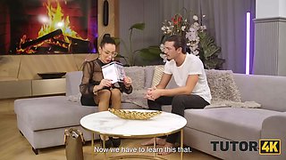 Joi-fied Czech pornstar gets her mature pussy drilled in TUTOR4K video
