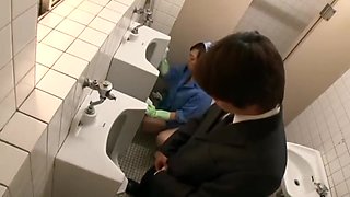 Blowjob In The Toilet