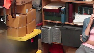 Petite teen pounded for not paying the items