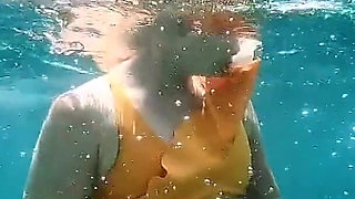 Snorkel Slut in Paradise - Underwater Flash & Naughty Tease