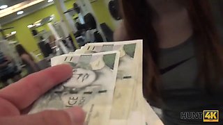 HUNT4K. Attractive girl and her cuckold BF couldn't say no to money