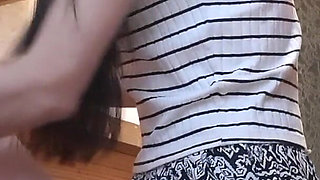 Behind Our Stepmother's Back We Riskily Mutual Masturbates and Cums with Our Clothes on