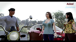 Two town girl's fucked by a farmer