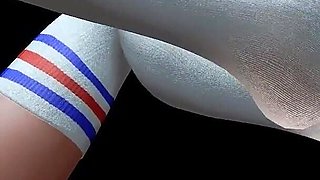 Long Socks Footjob with Gender Bender Chucky