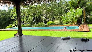 Public Pool Sex with College Teen - Blowjob & Facial Outdoor (Sukisukigirl & Andy Savage)