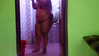 When My Stepmom Shower in My Toilet Without Lock Door, I See Her Big Ass & Huge Tits Naked Body Then I Fuck Her After Shower