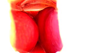 Pussy masturbation in close up with gorgeous blonde teen