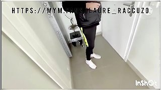 Laure Raccuzo - French Slut Empties The Pizza Delivery Mans Balls! 100% Real