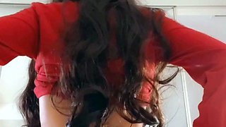 Busty milf horny solo toy time