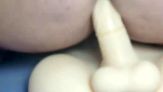 PAWG Wife Desperate Inserting on Ass Hole