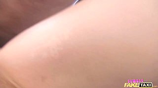 Good doggy style fuck on the backseat with a hot fake driver Max