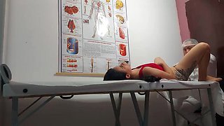 Brazilian Teen Jennyferpimenta Gets Hard Gyno Exam - Dildo in Pussy, Fingers in Ass