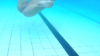 Horny, Swimming Naked in the Pool.