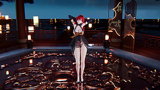 [mmd] 4K Yinyin-bingbing Korean Dance, Lingerie, Erotic Tattoo, Striptease