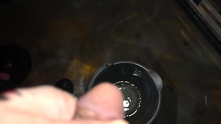 Late Night Pissing and Cum Swallowing Game