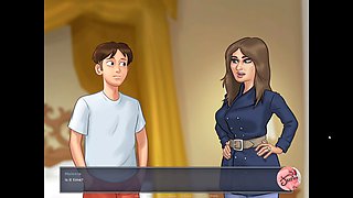 Summer saga - steamy encounter with my big-busted boss who wants to get pregnant