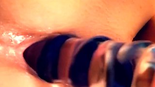Big boobed Memphis Monroe masturbates in stocking