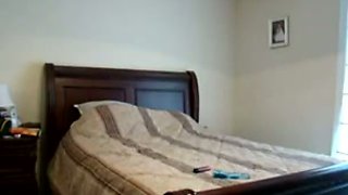 My sexy bbw girlfriend fucks herself on the bed