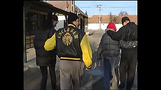 German Pink Haired Doll Gets Hard Fuck in Trailer - Anal and Blowjob Action