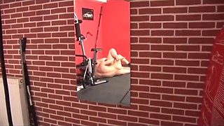 Fat milf fucking in the gym