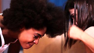 Interracial Titjobs and Ebony Babe Fucking