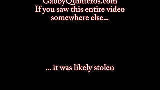 Gabby Quinteros Getting Down & Dirty in Bathroom