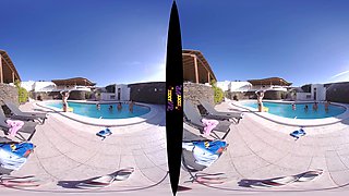 Pool Games - Fffff Topless Swimming Lesbian Tease