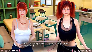 Visual novel, double homework, sexnote