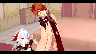 Genshin Impact Hentai - Tartaglia and Kazuha Hardsex - Japanese Asian Manga Anime Film Game Porn