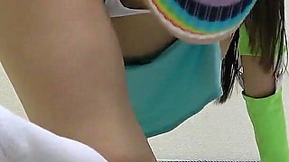 Girls Only Apartment in Japan, Big Tits Stick Out From Sexy Mini Dress, Thong Wedgie Camel Toe, and Girl Doing Tease Exercise
