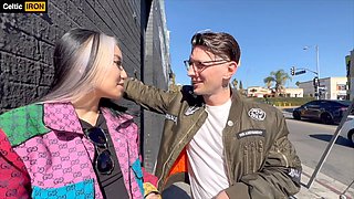 Petite Asian teen Asia Lee enjoys rough encounters and takes two loads from stud Celtic Iron