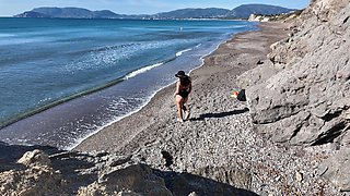 MILF Is Shocked! She Had to Suck&fucks on the Beach!