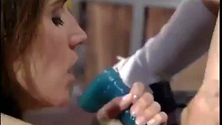 Lesbian Guard Pleases Prison Brat