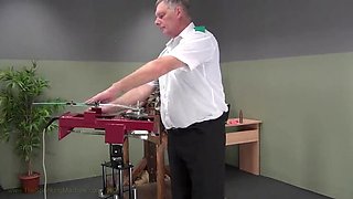 German Teen Megan Cox Spanked by Machine - Hard Ass Whipping Punishment BDSM