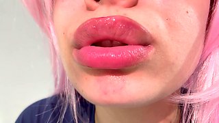 Awesome Spitting Mouth Latina Ebony Big Mouth
