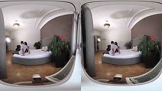 Lady Gang Vr Video Part One- “Yes, Two Dicks Inside Me” Intense Double Vaginal (Dv) Threesome
