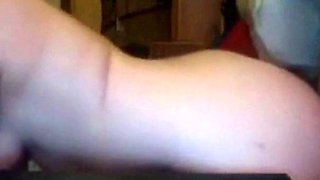 Big-Titted Girl Masturbates with Toy on Webcam