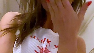 Great Big Boobs On Masturbating Redhead