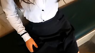 THIS SCHOOLGIRL IS GOING TO HER TEACHER AFTER SCHOOL FOR