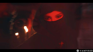 Cosplay Lesbian Vampire Sex - Bdsm Leather Girls in Lezdom Sub Dom Play Pussy Eating Session