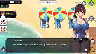 Fantasy Workspace #19. We Go to the Beach and I End up Fucking Two Busty Girls
