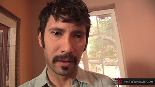 Megan Rain Step Daughter Punished By Daddy