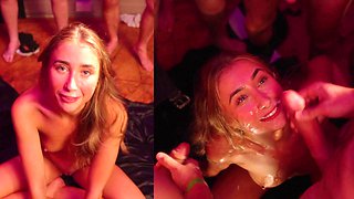 Lilly Phillips' 40 Man Bukkake Orgy