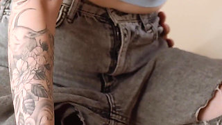 Step Mom’s Jeans Rip & Step Son Fucks Her Hard